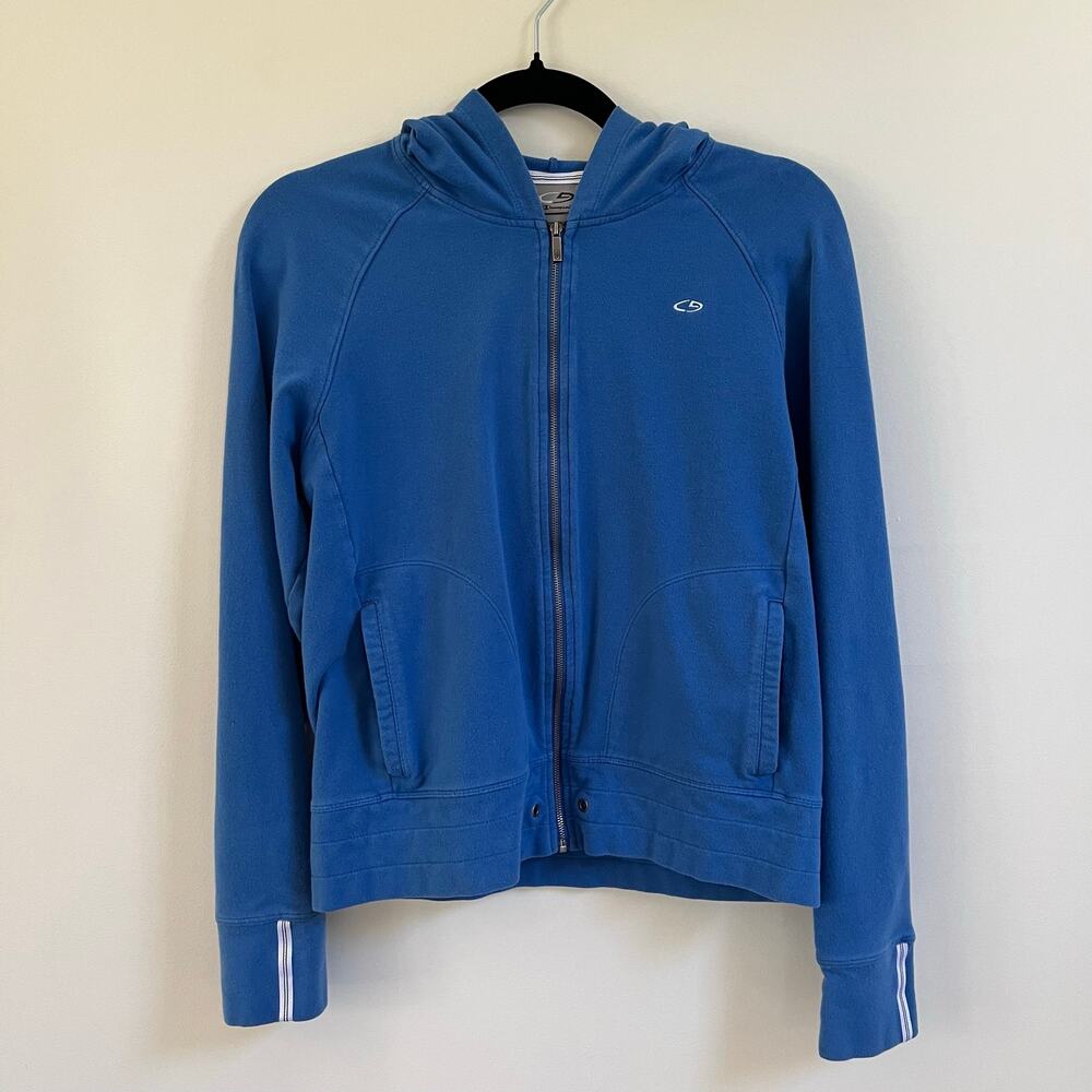 C9 by Champion Women’s Hoodie Sweatshirt Full Zip Blue Cotton Spandex Size M